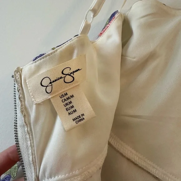 Jessica Simpson Floral Embroidered Mini Dress - Multicolor - Picture 2 of 4